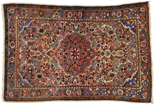 3 x 5 Antique Persian Hamadan Rug 70975