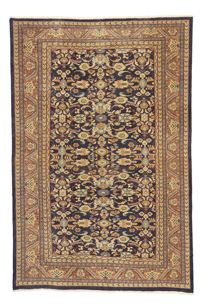 7 x 10 Vintage Persian Mahal Rug 75830