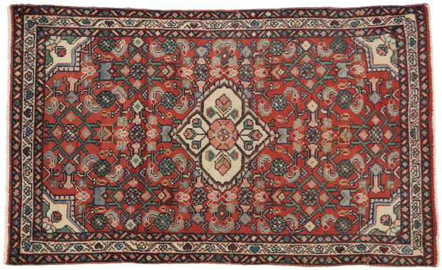 2 x 4 Vintage Persian Hamadan Rug 76035