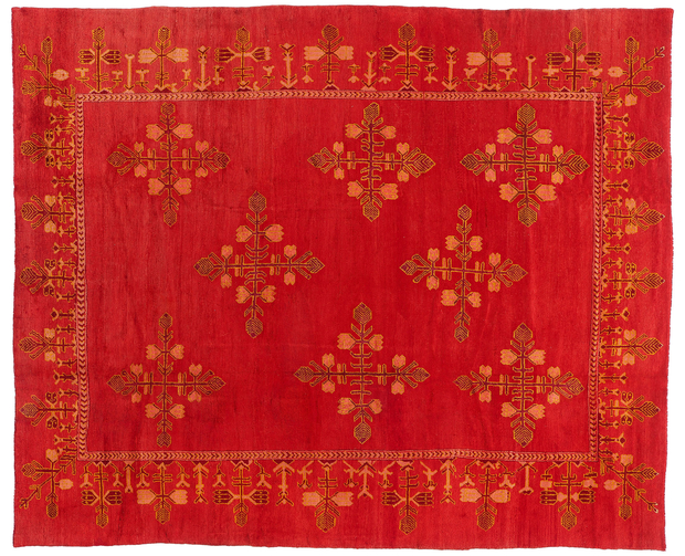 10 x 12 Antique Red Turkish Oushak Rug 74999