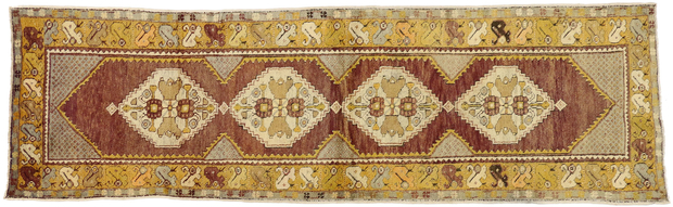 3 x 10 Vintage Oushak Rug 50929