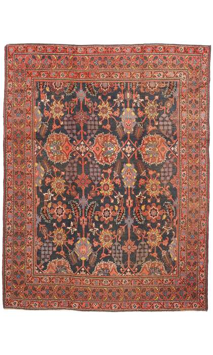 9 x 12 Late 19th Century Antique Indian Agra Rug 74273