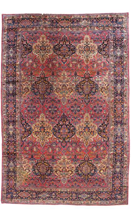 11 x 17 Antique Persian Lilihan Rug 77565