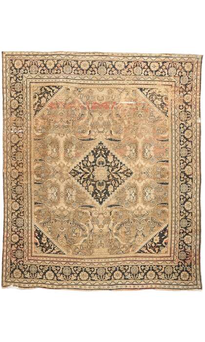 10 x 12 Late 19th Century Antique Persian Mahal Rug 76729