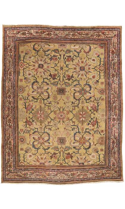 10 x 13 Late 19th Century Antique Persian Sultanabad Rug 73833