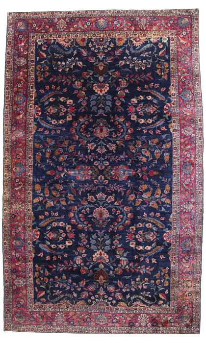 11 x 18 Antique Persian Sarouk Rug 79155