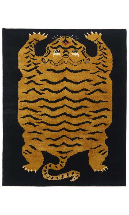 8 x 10 Modern Tibetan Tiger Rug 31343