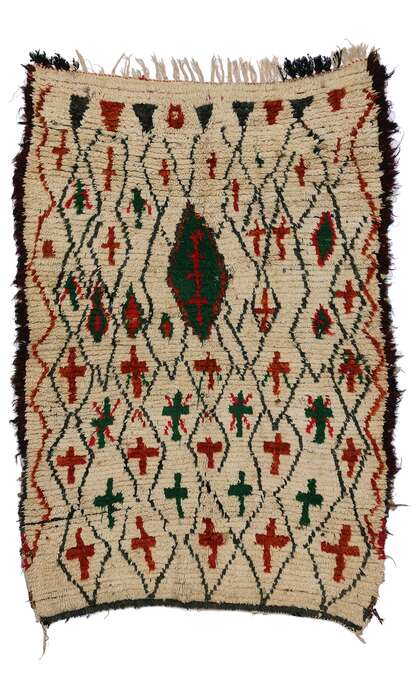 4 x 6 Vintage Moroccan Azilal Rug 74761