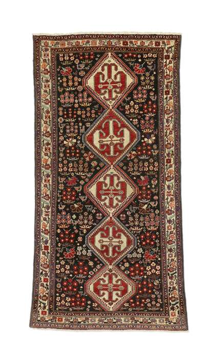 5 x 10 Antique Persian Mahal Rug Runner 75266