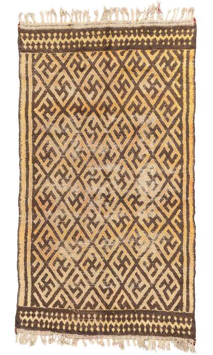 6 x 11 Distressed Vintage Taznakht Moroccan Rug 21669