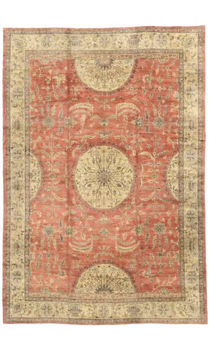 9 x 14 Vintage Turkish Oushak Rug 50499