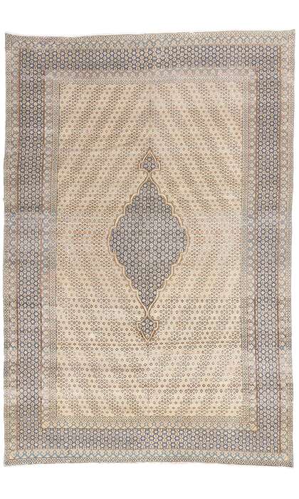 7 x 10 Distressed Vintage Persian Kerman Rug 53750