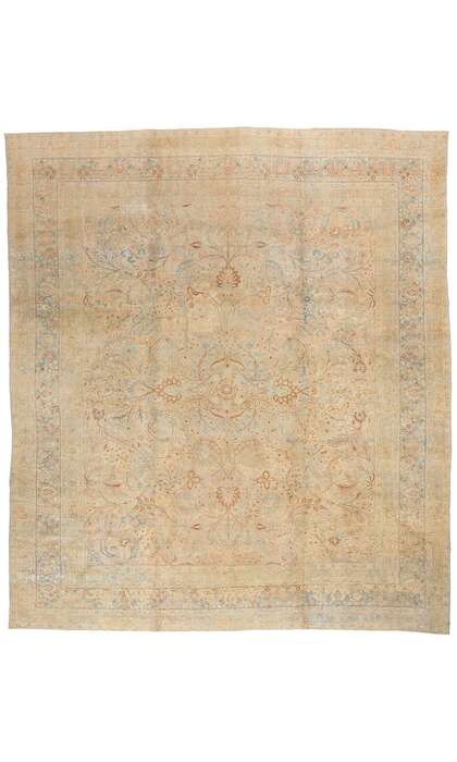 13 x 14 Late 19th Century Antique Persian Khorassan Rug 52678