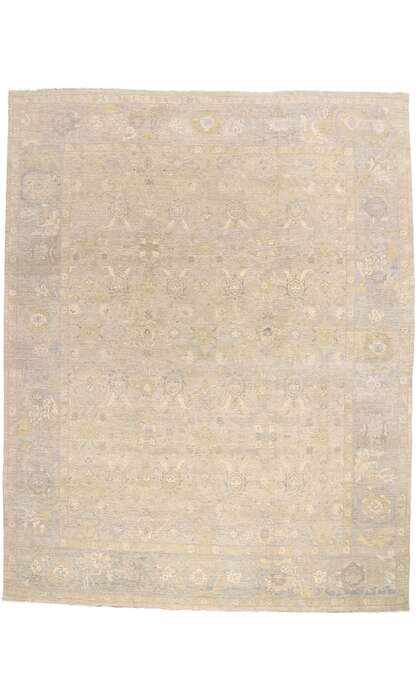 12 x 15 Vintage-Inspired Earth-Tone Oushak Rug 30719