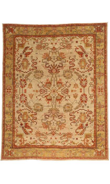 10 x 12 Modern Turkish Oushak Rug 74067