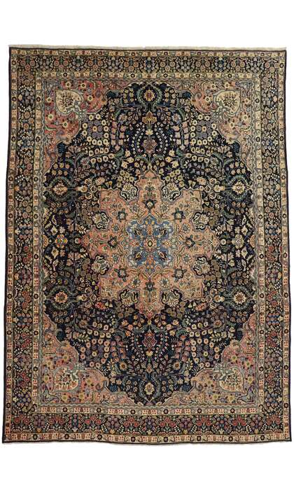 9 x 13 Antique Persian Tabriz Rug 72695