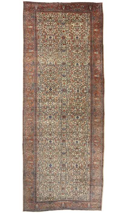 11 x 27 Antique Persian Sarouk Farahan Rug 77440