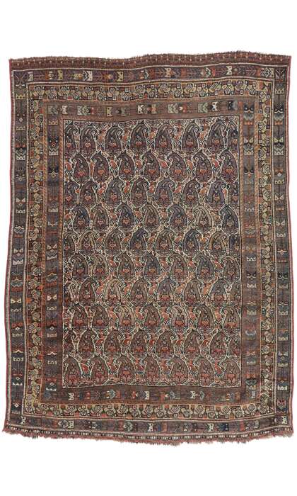 5 x 6 Antique Persian Shiraz Rug 77617