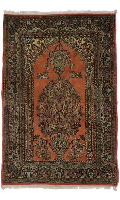 3 x 5 Antique Orange Persian Bijar Rug 78145