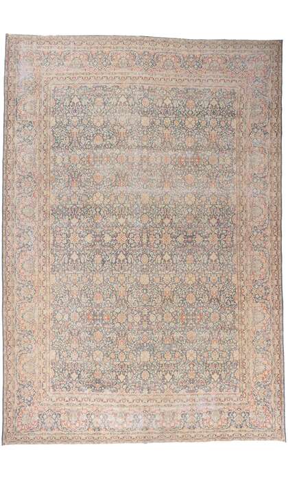 11 x 16 Distressed Antique Persian Kerman Rug 61024