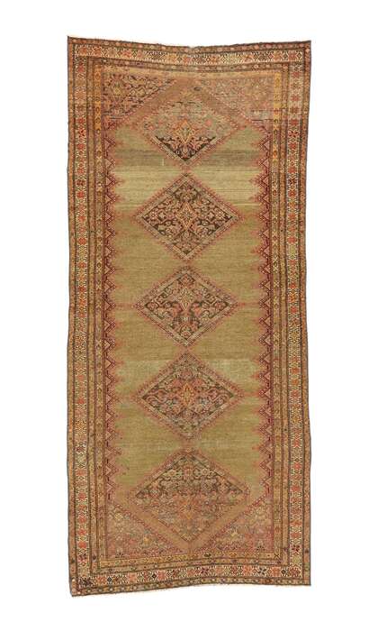 4 x 9 Antique Persian Malayer Rug 53062