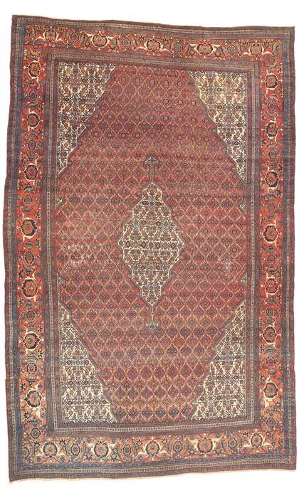 13 x 20 Oversized Antique Persian Bibikabad Rug 78091