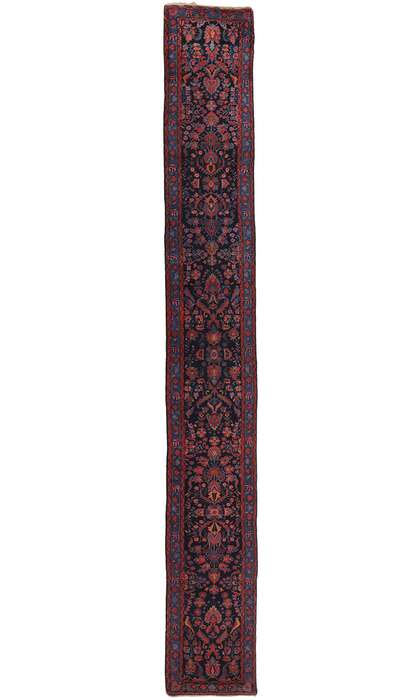 3 x 20 Extra-Long Antique Persian Malayer Rug Runner 78728