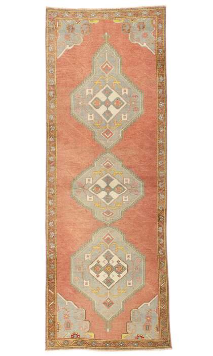 3 x 10 Vintage Red Turkish Oushak Rug 53918