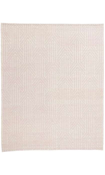 8 x 10 Moroccan Pink Textured High-Low Kilim Rug 31027