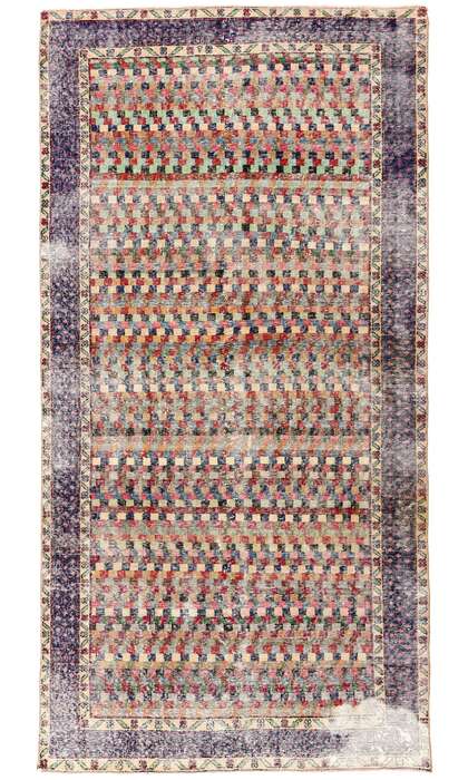 5 x 9 Zeki Muren Distressed Vintage Turkish Sivas Rug 53311