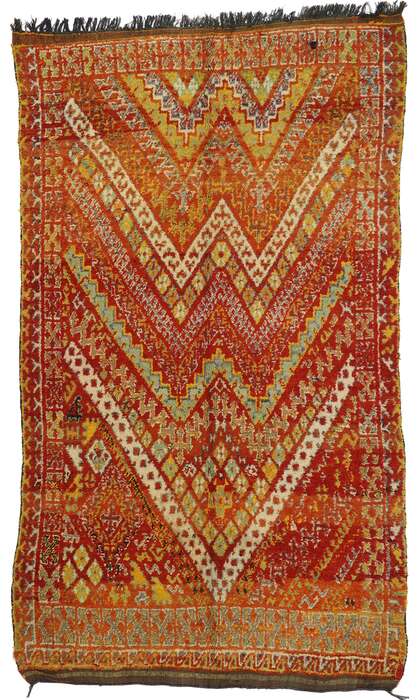 6 x 10 Vintage Beni MGuild Moroccan Rug 74729