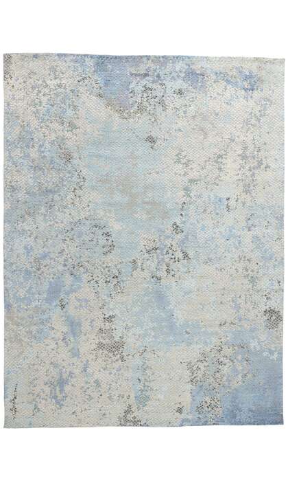 9 x 12 Contemporary Abstract Biophilic Design Rug 31058