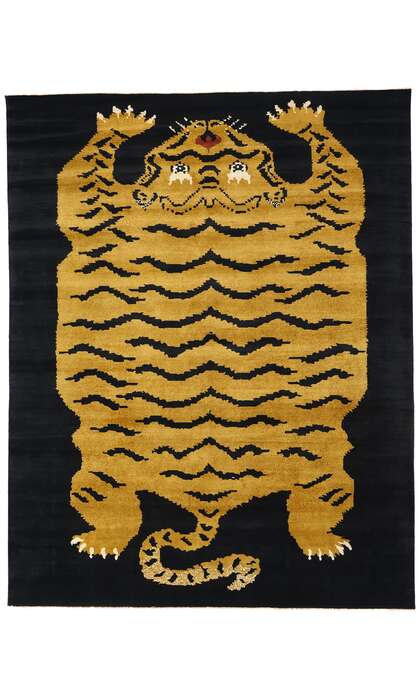 8 x 10 Modern Tibetan Tiger Rug 31324