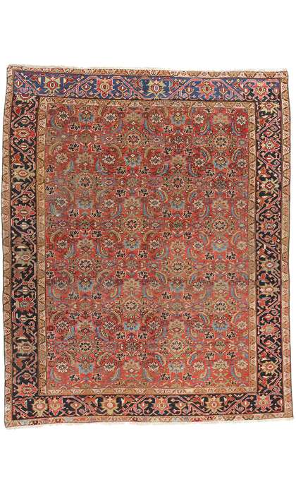 8 x 10 Antique Persian Heriz Rug 90005