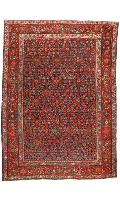 10 x 14 Antique Persian Mahal Rug 90013