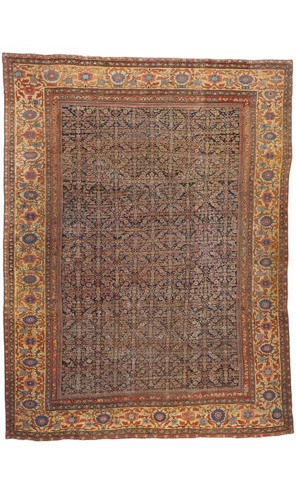 13 x 17 Large Antique Persian Mahal Rug 90021