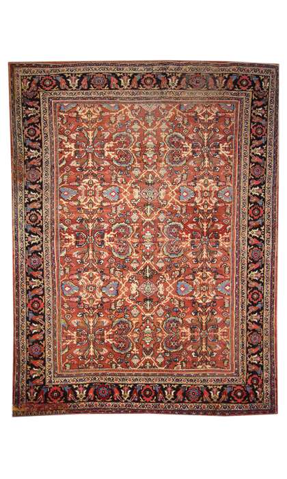 10 x 14 Antique Persian Mahal Rug 71993