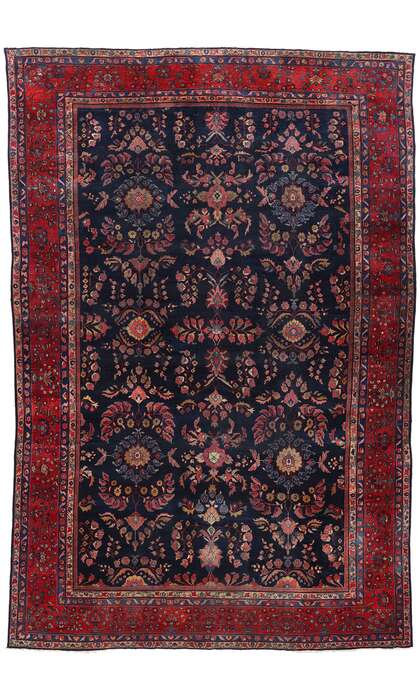 12 x 19 Oversized Antique Persian Sarouk Mahal Rug 90023