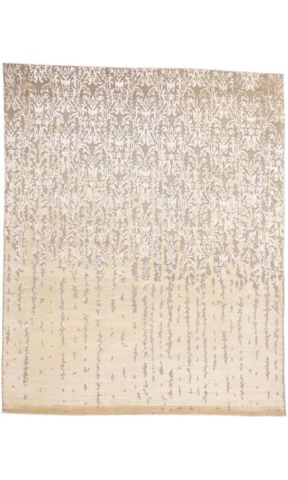 8 x 10 Modern Erased Damask Rug 31135