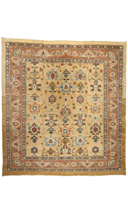 16 x 18 Vintage Persian Sultanabad Rug 73419