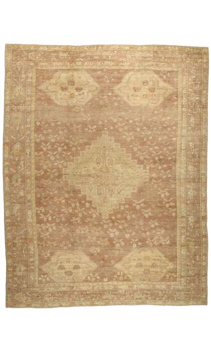 13 x 17 Late 19th Century Antique Turkish Oushak Rug 74227