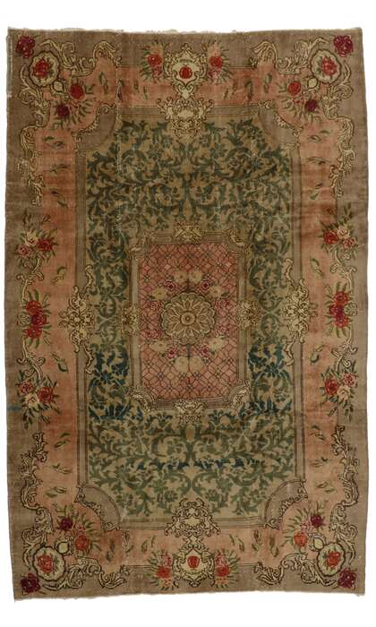 7 x 11 Antique Green Turkish Sparta Rug 71541