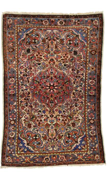 3 x 5 Antique Persian Hamadan Rug 70975