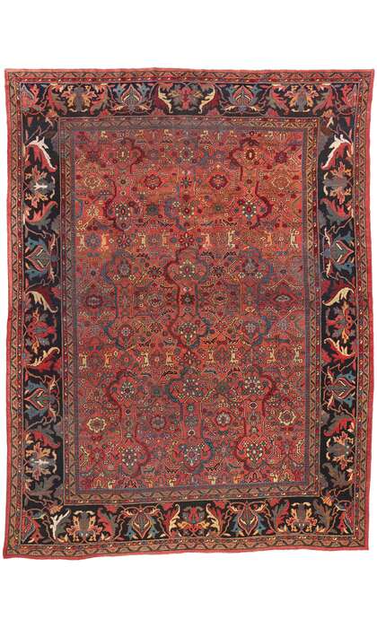 9 x 12 Antique Persian Mahal Rug 78930