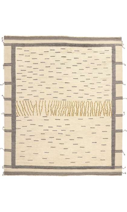 8 x 10 Organic Modern Desert Striations Moroccan Rug 31196