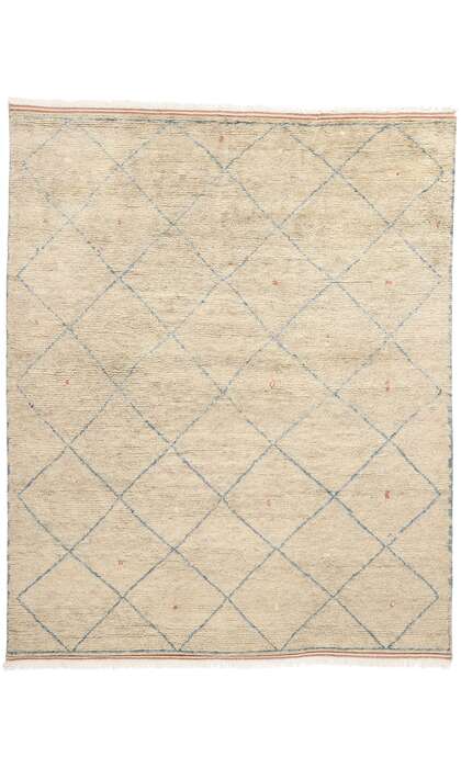 8 x 10 Azure Desert Diamond Modern Moroccan Rug 31231