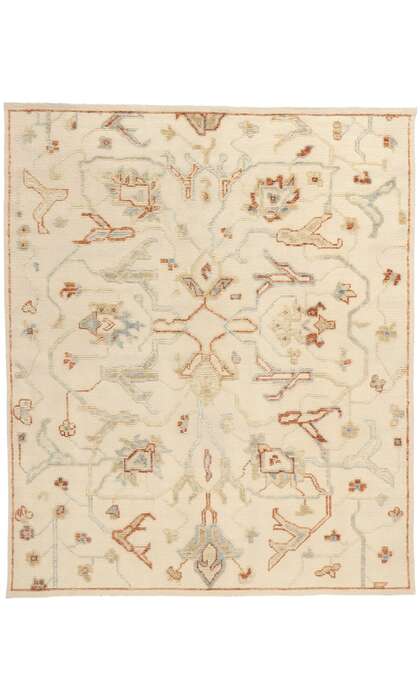 8 x 10 Desert Sands Modern Oushak High-Low Rug 31250