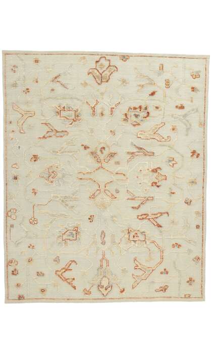 8 x 10 Desert Sky Modern Oushak High-Low Rug 31248