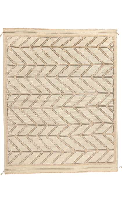 8 x 10 Organic Modern Desert Herringbone Moroccan Rug 31238