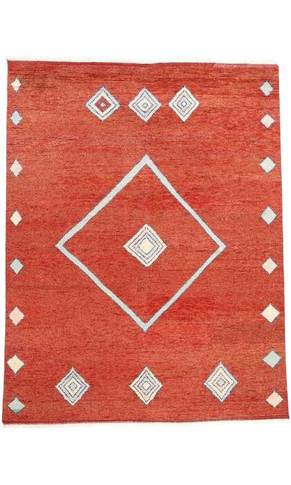 9 x 12 Scarlet Nomad Modern Red Moroccan Rug 31251